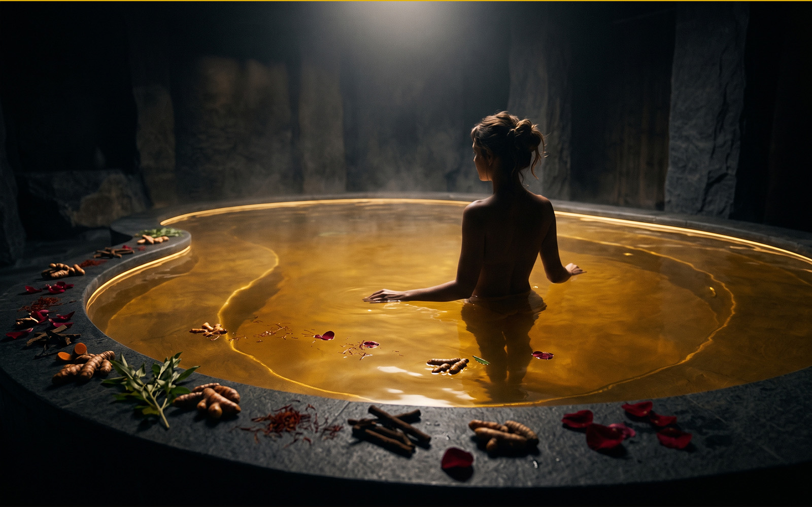 Golden Aurea botanical immersion pool